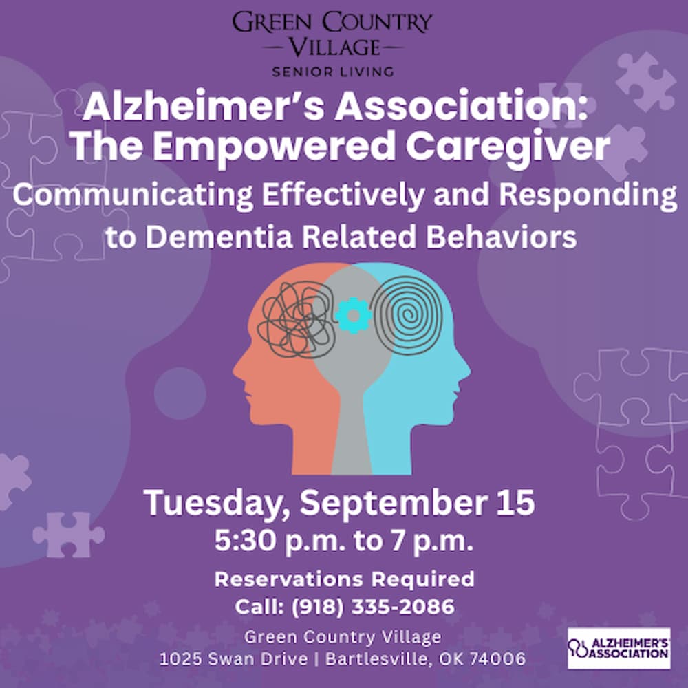 an event graphic to promote The Empowered Caregiver