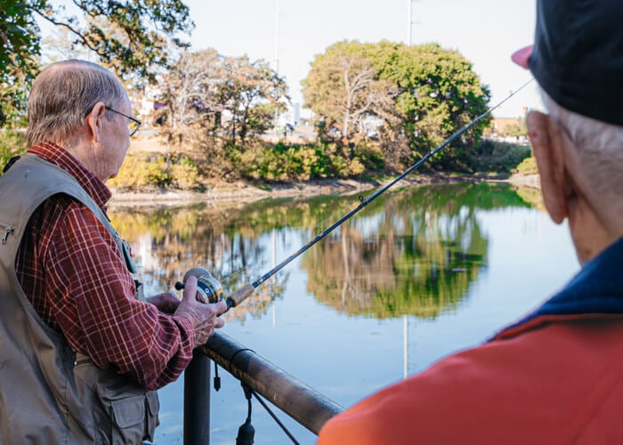 residents fishing