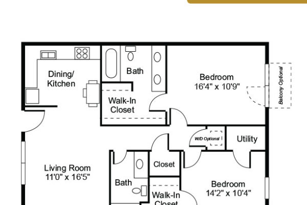 Red Oak - Two Bedroom