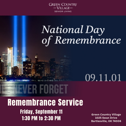 an event graphic with National Day of Remembrance